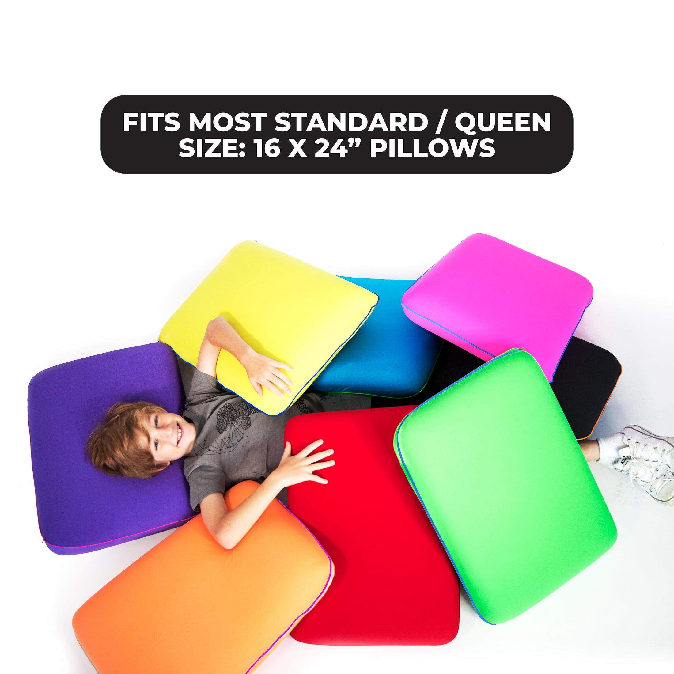 Fun Pillow® Cool-to-The-Touch Pillowcase, Standard/Queen, Cosmic Blue, 2 Pack  (Pillows Not Included)